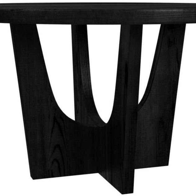 Elements International Oregon Black Dining Table-4