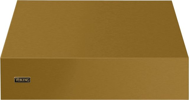 Viking 5 Series 36" Golden Hour Wall Mounted Range Hood with Brushed Brass Trim-0