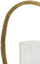 Stylecraft Gold Candle Holder Stand with Glass-1