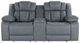 Global Furniture USA U7069 Gray Power Reclining Loveseat with Console-2