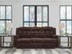 Signature Design by Ashley® Observation Chocolate Power Reclining Sofa with Drop Down Table-1