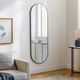Surya Aranya Matte Black 22" Accent Mirror-3