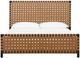Modus Furniture Dorsey Basalt Gray/Ginger California King Panel Bed-2