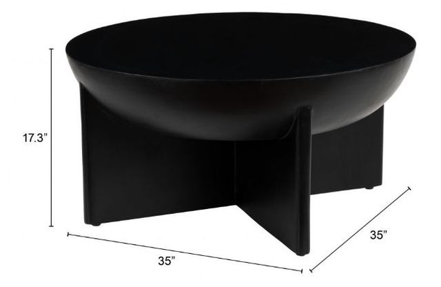 Zuo® Modern Tume Black Coffee Table-1