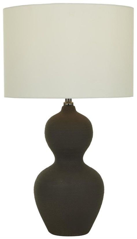 Deco Marche Black Gourd Style Base Table Lamp-0