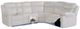 Global Furniture USA U6026 3-Piece Blanche White Manual Left-Arm Facing Sectional-0