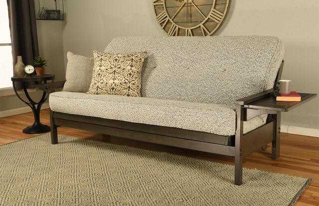 Kodiak Furniture Canton Gray 8" Coil Hinged Innerspring Full Futon Mattress -2
