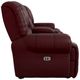 Best® Home Furnishings Customizable Genet Leather Power Reclining Space Saver® Console Loveseat and Tilt Headrest-2