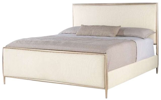 Hooker® Furniture Westwood Plated Radiance/Trendy Snow Queen Upholstered Panel Bed-3