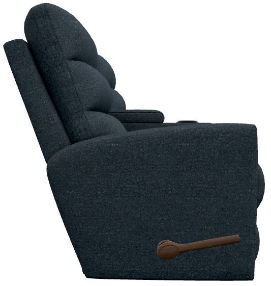 La-Z-Boy® Liam Navy Manual Wall Reclining Loveseat with Console-3