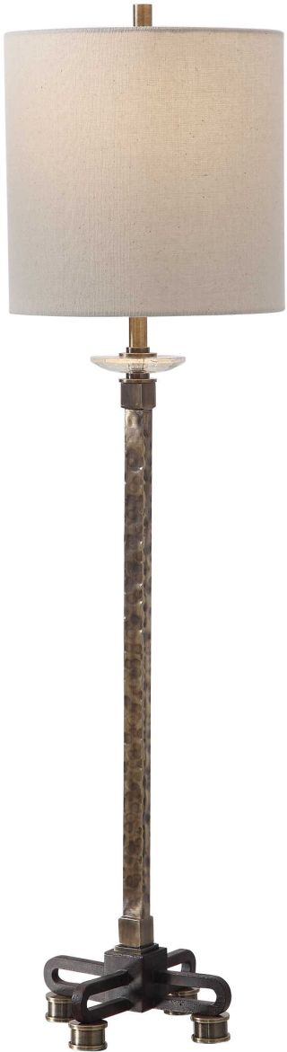 Uttermost® Parnell Antiqued Brass Buffet Lamp-3
