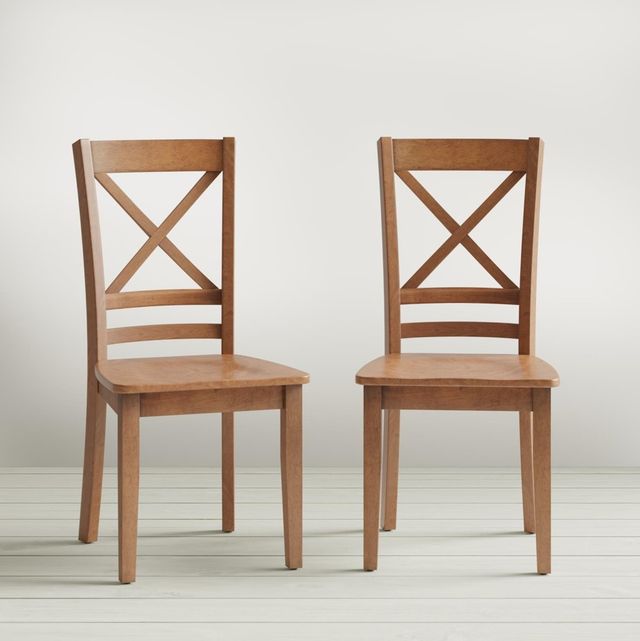 Jofran Inc. Simplicity Honey X-Back Side Chair-3