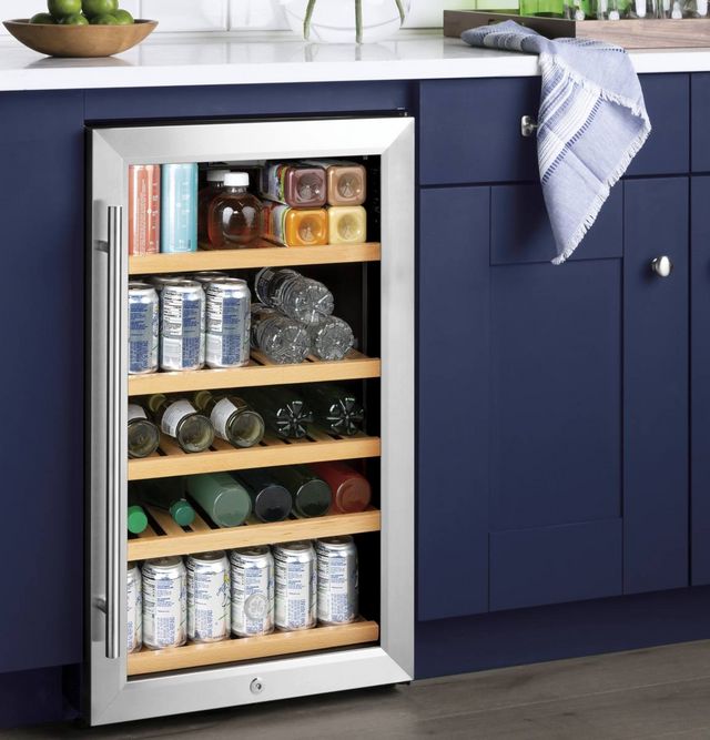GE® 4.1 Cu. Ft. Stainless Steel Wine Cooler-9