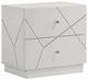ACME Furniture Esther White/Silver High Gloss Nightstand-0