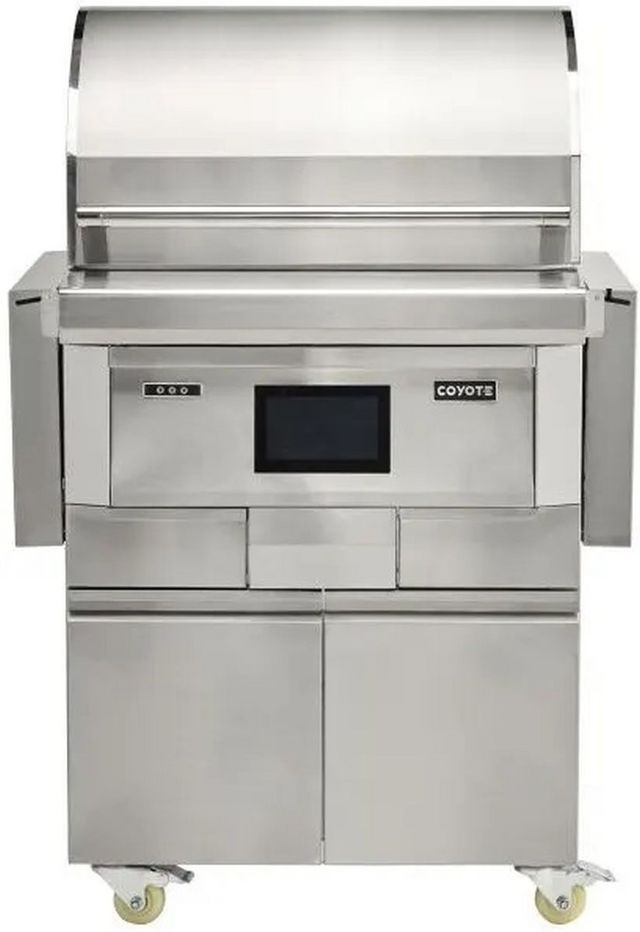 Coyote® 28" Built-In Pellet Stainless Steel Grill with  Cart-7