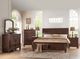 Mazin Furniture Begonia Cherry Brown Queen Bed-3
