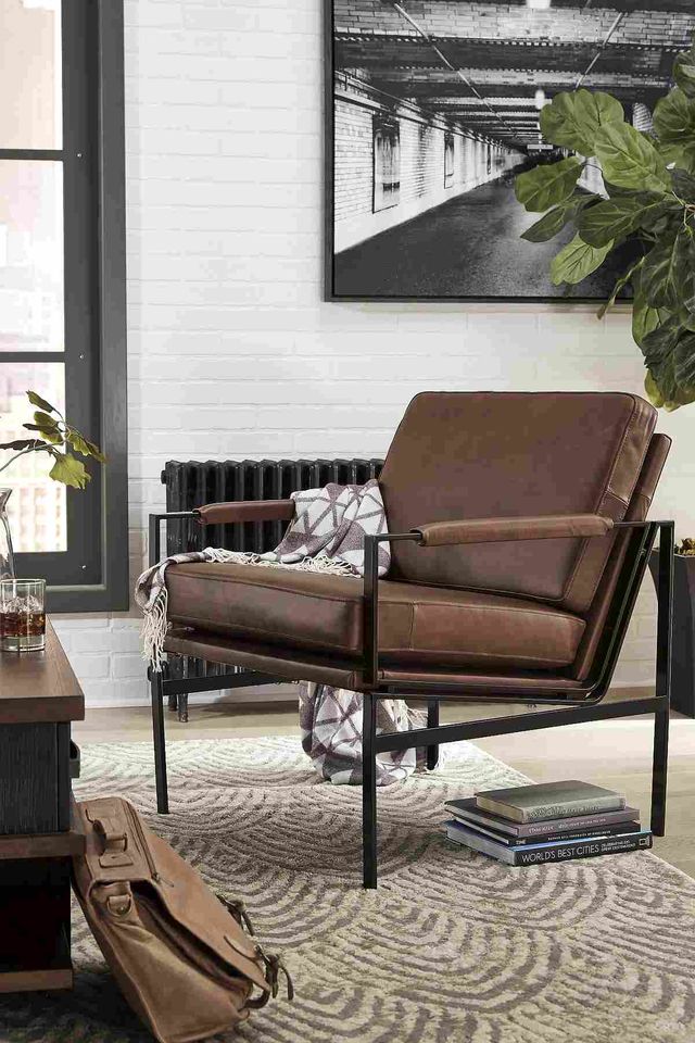 Signature Design by Ashley® Puckman Brown/Silver Accent Chair-7