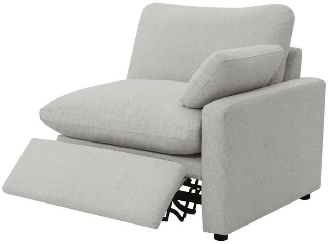 Coaster® Collins 5-Piece Gray Power Reclining Curved Sectional-3