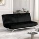 Furniture of America® Villeneuve Black Futon Sofa Bed-2