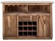 International Furniture Direct Balam Stained Brown Bar-0