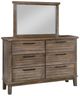 New Classic® Home Furnishings Cagney Vintage Dresser and Mirror Set-0
