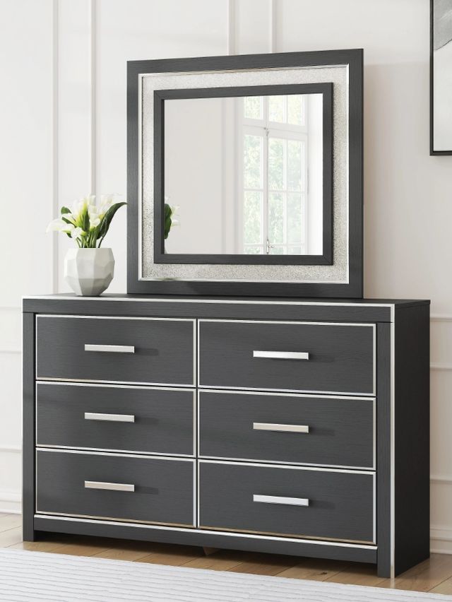Signature Design by Ashley® Zuraleus Black Dresser and Mirror-1