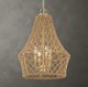 Uttermost® Macrame Brown/Gold 4-Light Pendant-1