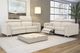 Fornirama 3333 Off-White Power Reclining Loveseat with Adjustable Headrest-2