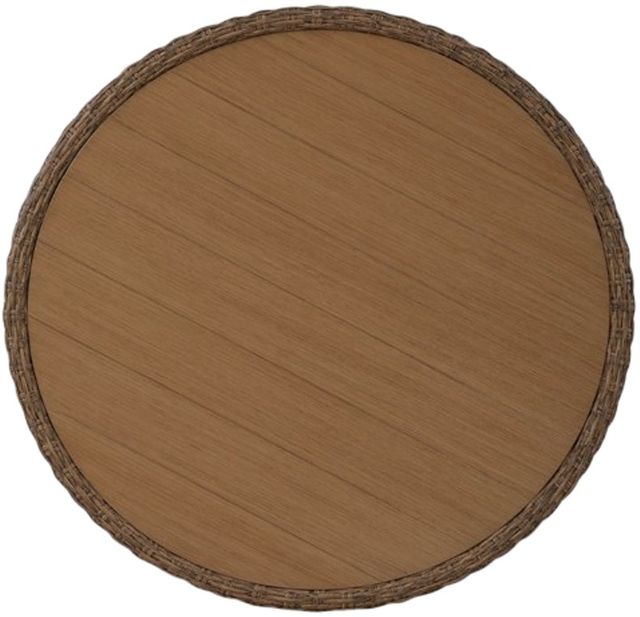 Signature Design by Ashley® Double Point Brown Aluminum/Wicker Outdoor Cocktail Table-2