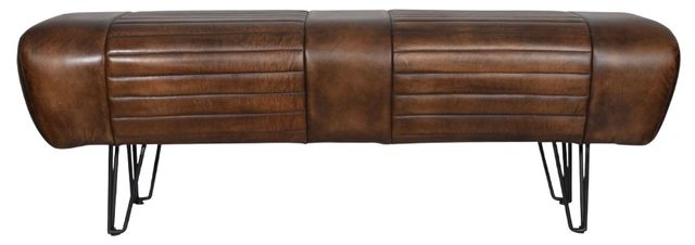 Home Trends & Design Essex Leeds Antique Whiskey Bench-1