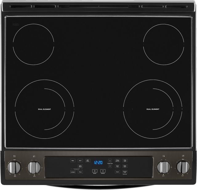 Whirlpool® 30" Black Stainless Slide In Electric Range-5
