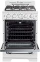Unique® Appliances Classic Retro 24" Marshmallow White Freestanding Gas Range-1