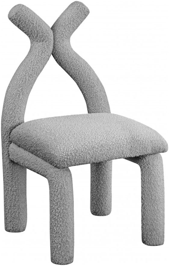 Meridian Furniture Xena Gray Upholstered Dining Side Chair-0