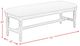 Elements International Sunnyvale Gray Dining Bench-3