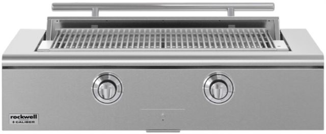 Caliber™ Rockwell Social 2-Burner Stainless Steel Built-In Natural Gas Grill with Polished Chrome Hardware-0