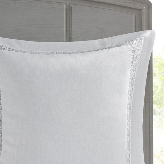 Olliix by Madison Park Signature Windham Grey King Jacquard Comforter Set-4