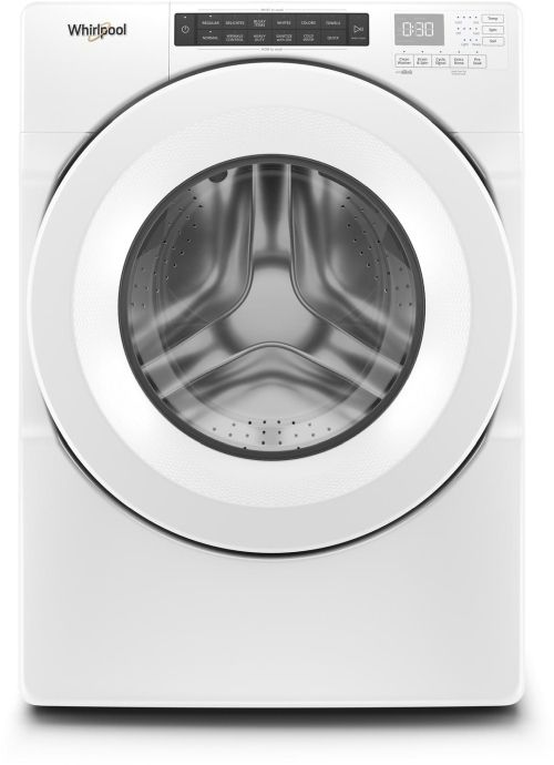 Whirlpool® White Front Load Washer & Electric Dryer Laundry Pair-1