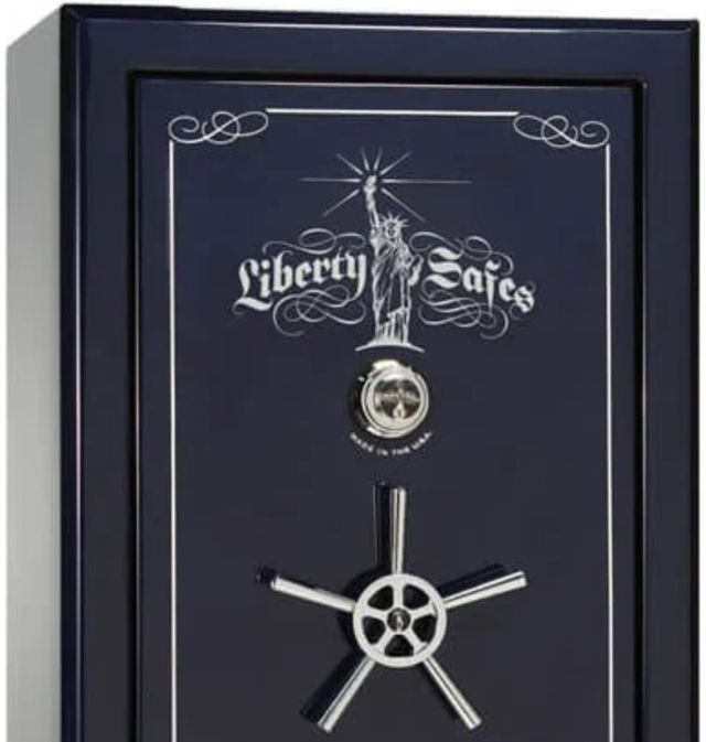 Liberty Safe Presidential Blue Gloss 25 Mechanical Lock Gun Safe-1