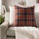 Surya Brenley Dark Red 22"x22" Toss Pillow with Down Insert-4
