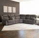 Powell® Galloway 3-Piece Stone Gray Curved Manual Reclining Sectional Sofa-2