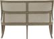 Magnussen Home® Lancaster Dovetail Gray Bench with Upholstered Seat and Back-3