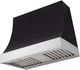 AGA Marquee 36" Matte Black Wall Mounted Range Hood with Polished Chrome Trim-0