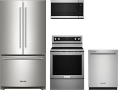 KitchenAid® 4 Piece Stainless Steel Kitchen Package