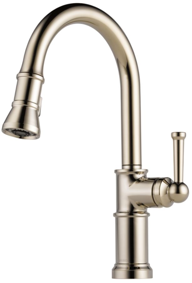 Brizo Artesso® Brilliance® Polished Nickel Single Handle Pull-Down Kitchen Faucet-0