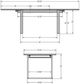 Amisco Customizable Burton 96" Rectangular Extendable Table with 1" Walnut Veneer Top and 1 Leaf-3