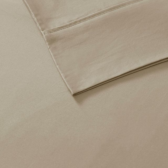 Olliix by Madison Park 525 Thread Count Khaki King Cotton Rich Sheet Set-1