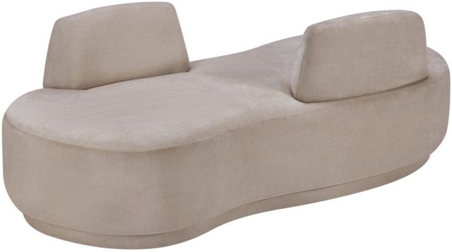 Meridian Furniture Argyle Beige Chenille Fabric Chaise-0