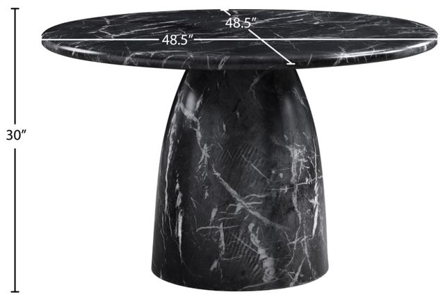 Meridian Furniture Cosenza Black 49" Indoor/Outdoor Concrete Dining Table-3