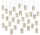 Currey & Company Escenia Natural/Painted Silver Multi-Drop Pendant Lighting-1
