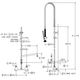 Elkay Chrome 8" Centerset Wall Mount Faucet with 12" Arc Tube Spout-4
